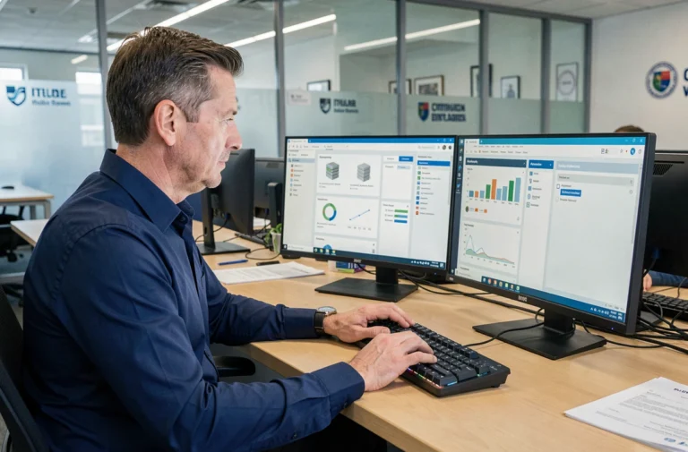 Technicien informatique gérant la sécurité et l'archivage Zimbra sur poste de travail en administration publique